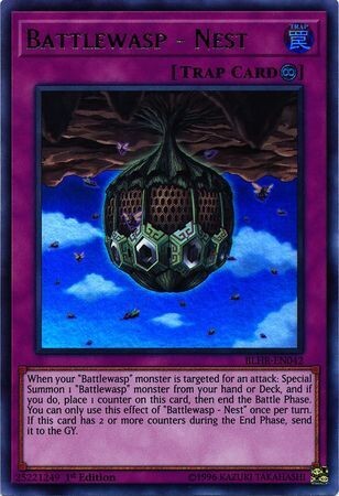 Battlewasp - Nest - BLHR-EN042 - Ultra Rare 1st Edition Battles of Legend: Hero&#39;s Revenge Singles