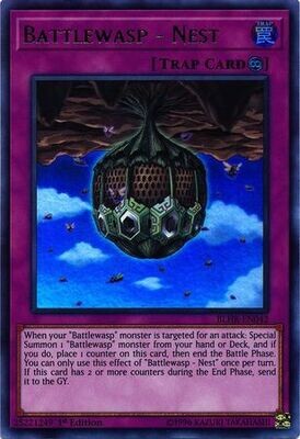Battlewasp - Nest - BLHR-EN042 - Ultra Rare 1st Edition Battles of Legend: Hero&#39;s Revenge Singles