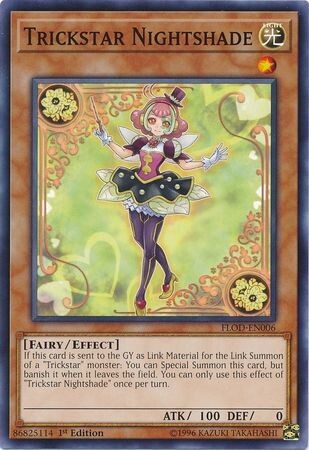 Trickstar Nightshade - FLOD-EN006 - Common 1st Edition Flames of Destruction 1st Edition Singles *español*