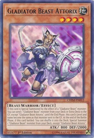 Gladiator Beast Attorix - CHIM-EN012 - Rare 1st Edition
Chaos Impact 1st Edition Singles