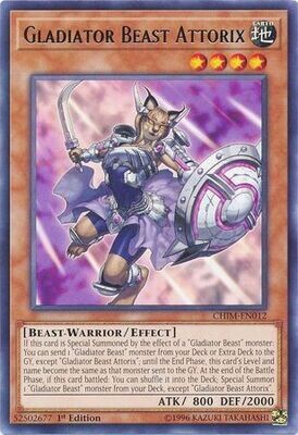 Gladiator Beast Attorix - CHIM-EN012 - Rare 1st Edition Chaos Impact 1st Edition Singles (español)