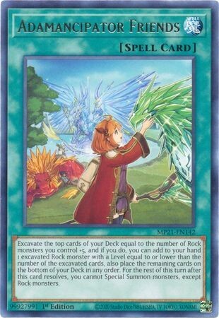 Adamancipator Friends - MP21-EN142 - Rare 1st Edition2021 Mega-Tin: Ancient Battles 1st Edition Singles *español*