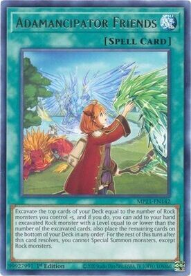 Adamancipator Friends - MP21-EN142 - Rare 1st Edition2021 Mega-Tin: Ancient Battles 1st Edition Singles *español*