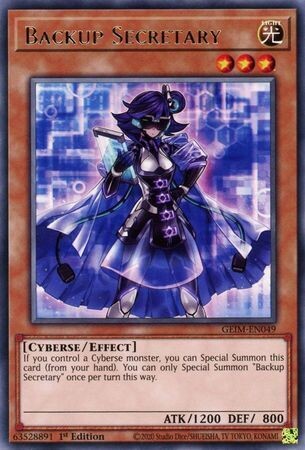 Backup Secretary - GEIM-EN049 - Rare 1st Edition Genesis Impact [GEIM] 1st Edition Singles