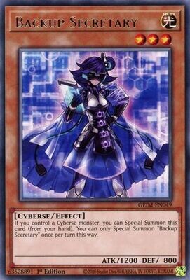 Backup Secretary - GEIM-EN049 - Rare 1st Edition Genesis Impact [GEIM] 1st Edition Singles
