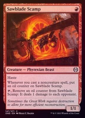 Sawblade Scamp 147/271 - Foil
Phyrexia All Will Be One Foil Singles