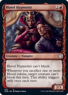 Blood Hypnotist 302 - Showcase Fang Frame Innistrad: Crimson Vow Collector Booster Singles