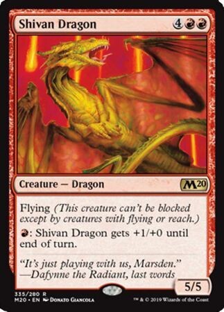 Shivan Dragon 335/280
Magic 2020 (M20) Singles  (Español)