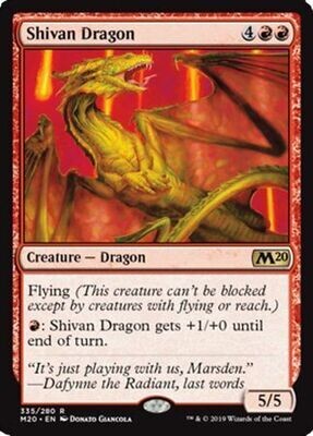 Shivan Dragon 335/280
Magic 2020 (M20) Singles  (Español)
