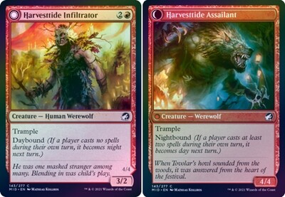 Harvesttide Infiltrator | Harvesttide Assailant 143/277 - Foil Innistrad: Midnight Hunt Foil Singles (Español)