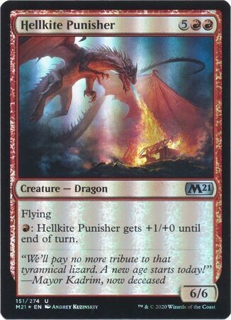 Hellkite Punisher 151/274 - Foil Magic 2021 (M21) Foil Singles