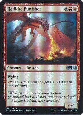 Hellkite Punisher 151/274 - Foil Magic 2021 (M21) Foil Singles