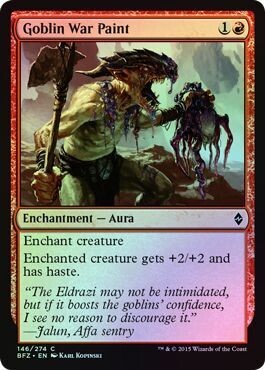 Goblin War Paint 146/274 - Foil Battle for Zendikar Foil Singles