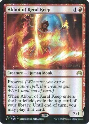 Abbot of Keral Keep 127/272 - ORI Pre-Release Foil Promo
Magic: The Gathering Promo Cards(Español)