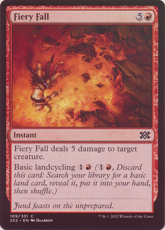 Fiery Fall 109/331 - Foil Double Masters 2022 Foil Singles