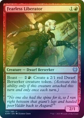 Fearless Liberator 135/285 - Foil Kaldheim Foil Singles