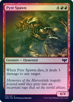 Pyre Spawn 173/277 - Foil
Innistrad: Crimson Vow Foil Singles
