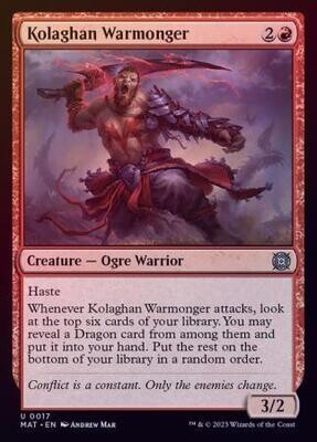 Kolaghan Warmonger 0017 - Foil March of the Machine: The Aftermath Foil Singles