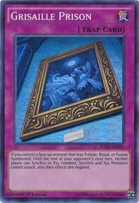 Grisaille Prison - FUEN-EN059 - Super Rare 1st Edition Fusion Enforcers 1st Edition Singles *Espanol*