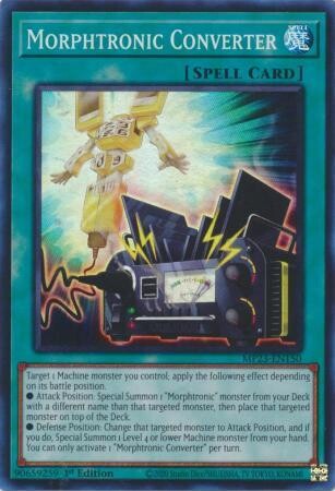 Morphtronic Converter - MP23-EN150 - Super Rare 1st Edition Mega Tin 2023 Dueling Heroes Singles *Espanol*