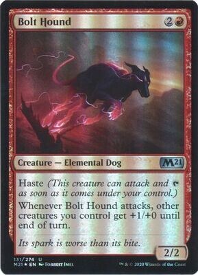 Bolt Hound 131/274 - Foil Magic 2021 (M21) Foil Singles