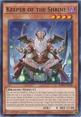 Keeper of the Shrine - SDKS-EN018 - Common 1st Edition Seto Kaiba 1st Edition Singles *Espanol*