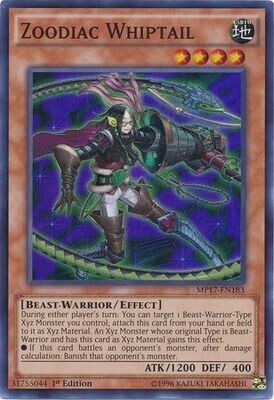 Zoodiac Whiptail - MP17-EN183 - Super Rare 1st Edition
2017 Mega-Tins 1st Edition Singles *Espanol*