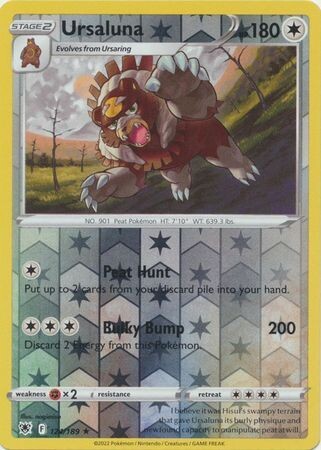 Ursaluna - 124/189 - Rare Reverse Holo
Sword &amp; Shield: Astral Radiance Reverse Holo Singles