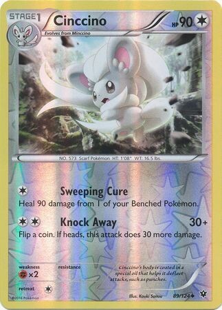 Cinccino - 89/124 - Uncommon Reverse Holo
XY: Fates Collide Reverse Holo Singles