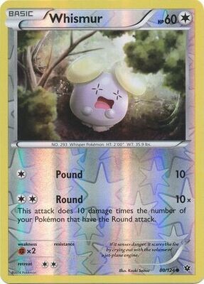 Whismur - 80/124 - Common Reverse Holo
XY: Fates Collide Reverse Holo Singles
