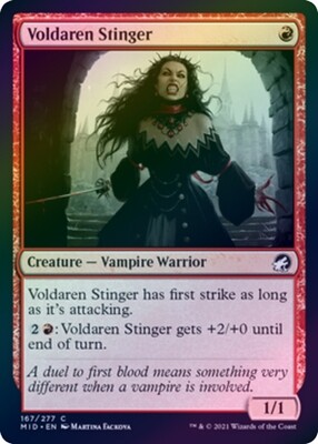 Voldaren Stinger 167/277 - Foil
Innistrad: Midnight Hunt Foil Singles (Español)
