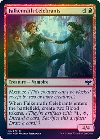 Falkenrath Celebrants 156/277 - Foil
Innistrad: Crimson Vow Foil Singles
