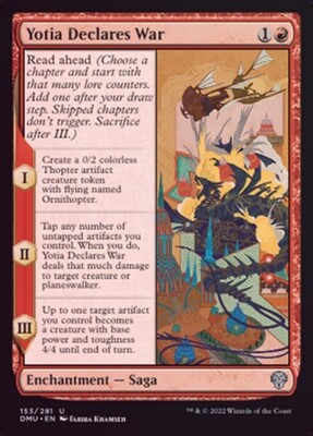 Yotia Declares War 153/281 - Foil Dominaria United Foil Singles