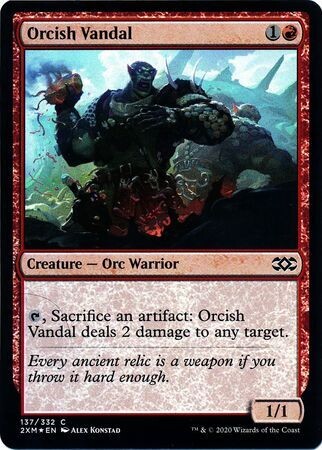 Orcish Vandal 137/332 - Foil Double Masters Foil Singles