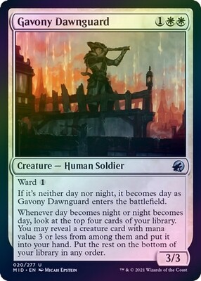 Gavony Dawnguard 020/277 - Foil Innistrad: Midnight Hunt Foil Singles (Español)