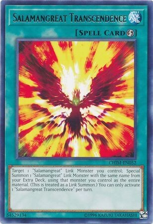 Salamangreat Transcendence - CHIM-EN052 - Rare Unlimited Chaos Impact Unlimited Singles
