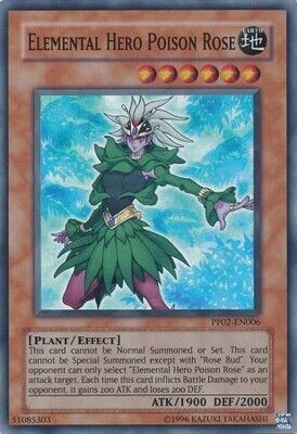 Elemental Hero Poison Rose - PP02-EN006 - Super Rare Premium Pack: Series PP01 &amp; PP02 Super Rares