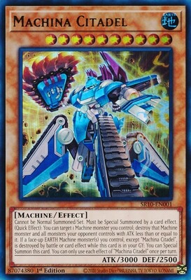 Machina Citadel - SR10-EN001 - Ultra Rare 1st Edition
Structure Deck: Mechanized Madness 1st Edition Singles