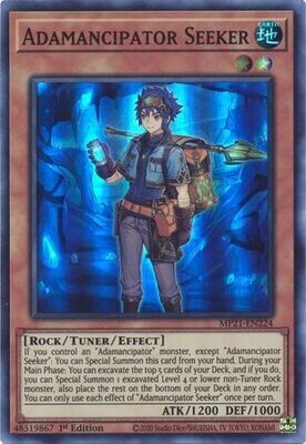 Adamancipator Seeker - MP21-EN224 - Super Rare 1st Edition 2021 Mega-Tin: Ancient Battles 1st Edition Singles