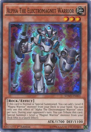 Alpha The Electromagnet Warrior - SDMY-EN001 - Super Rare 1st Edition Structure Deck: Yugi Muto [SDMY]