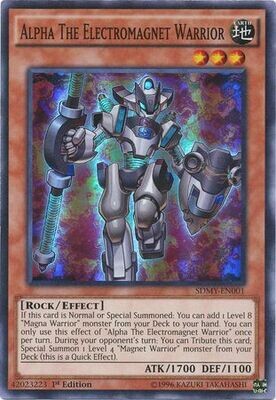 Alpha The Electromagnet Warrior - SDMY-EN001 - Super Rare 1st Edition
Structure Deck: Yugi Muto [SDMY]