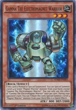 Gamma The Electromagnet Warrior - SDMY-EN003 - Super Rare 1st Edition
Structure Deck: Yugi Muto [SDMY]