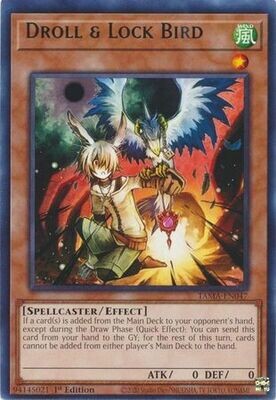 Droll &amp; Lock Bird - TAMA-EN047 - Rare 1st Edition Tactical Masters 1st Edition Singles