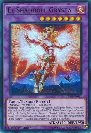 El Shaddoll Grysta - SDSH-EN041 - Ultra Rare 1st Edition Structure Deck: Shaddoll Showdown Singles