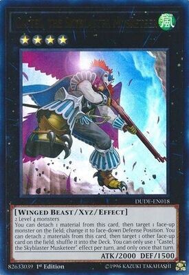 Castel, the Skyblaster Musketeer - DUDE-EN018 - Ultra Rare 1st Edition Duel Devastator 1st Edition Singles