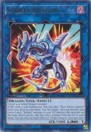 Striker Dragon - MGED-EN145 - Rare 1st Edition Maximum Gold El Dorado 1st Edition Singles