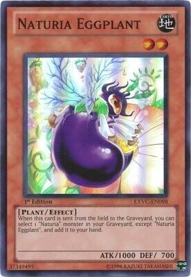 Naturia Eggplant - EXVC-EN098 - Super Rare 1st Edition
Extreme Victory 1st Edition Singles (Espanol)