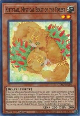 Kittytail, Mystical Beast of the Forest - CYAC-EN096 - Super Rare 1st Edition
Cyberstorm Access 1st Edition Singles (Espanol)