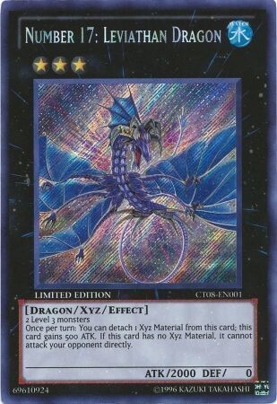 Number 17: Leviathan Dragon - CT08-EN001 - Secret Rare
Yu-Gi-Oh! Promo Cards