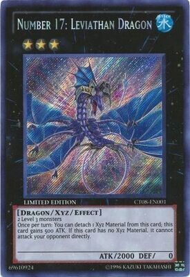 Number 17: Leviathan Dragon - CT08-EN001 - Secret Rare
Yu-Gi-Oh! Promo Cards